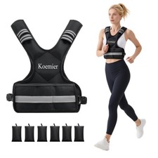 Adjustable Weighted Vest for Men and Women,4-10lb Vest with 6 Ironsand Weight...