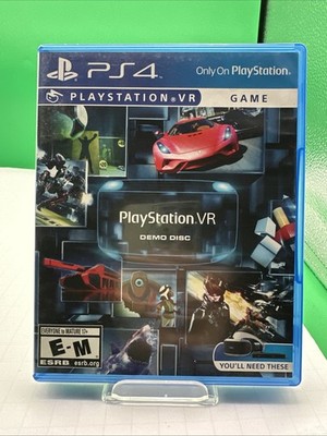 PS4 Playstation 4 VR PSVR - Playstation VR Demo Disc 1.0 - case & disc