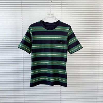 Miu Miu green stripe short-sleeved top
