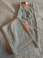 NWT Faded Glory Boys 16 Husky Relaxed Straight Light Wash Denim Jeans