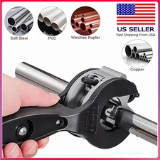 PVC Pipe Cutter Heavy Duty Ratchet Pipe Cutter, One-hand Fast Pipe Cutting Tool