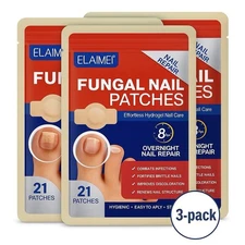 3-Pack Fungal Nail Patches Antiseptic Repair Treatment –63 Pcs Total (US SELLER)