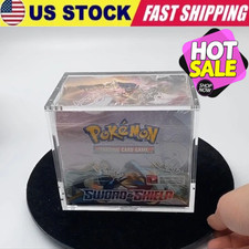 Pokemon Magnetic Booster Box Acrylic Case Pok mon Card Protective Display 