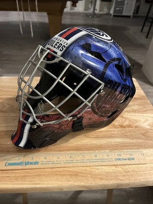 Franklin GFM 1500 Edmonton Oilers NHL Street Hockey Goalie Mask Helmet Cage