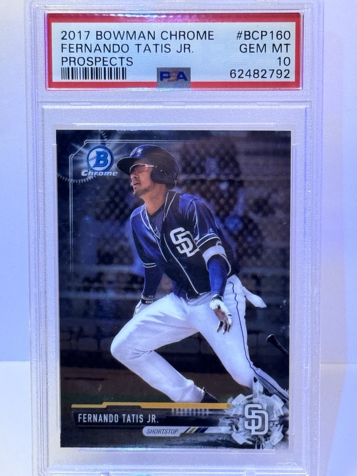 2017 Bowman BOWMAN CHROME PROSPECTS #BCP160 Fernando Tatis Jr. front