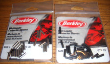 2 BARKLEY  WIRE LEADER CONNECTOR SLEEVES SIZE 4  50 CT 60-80 LBS MIP FREE SHIP