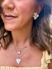 Park Lane Daffodil Earrings Flower Floral Micro-pave CZs Statement Retail $130 — photo 2