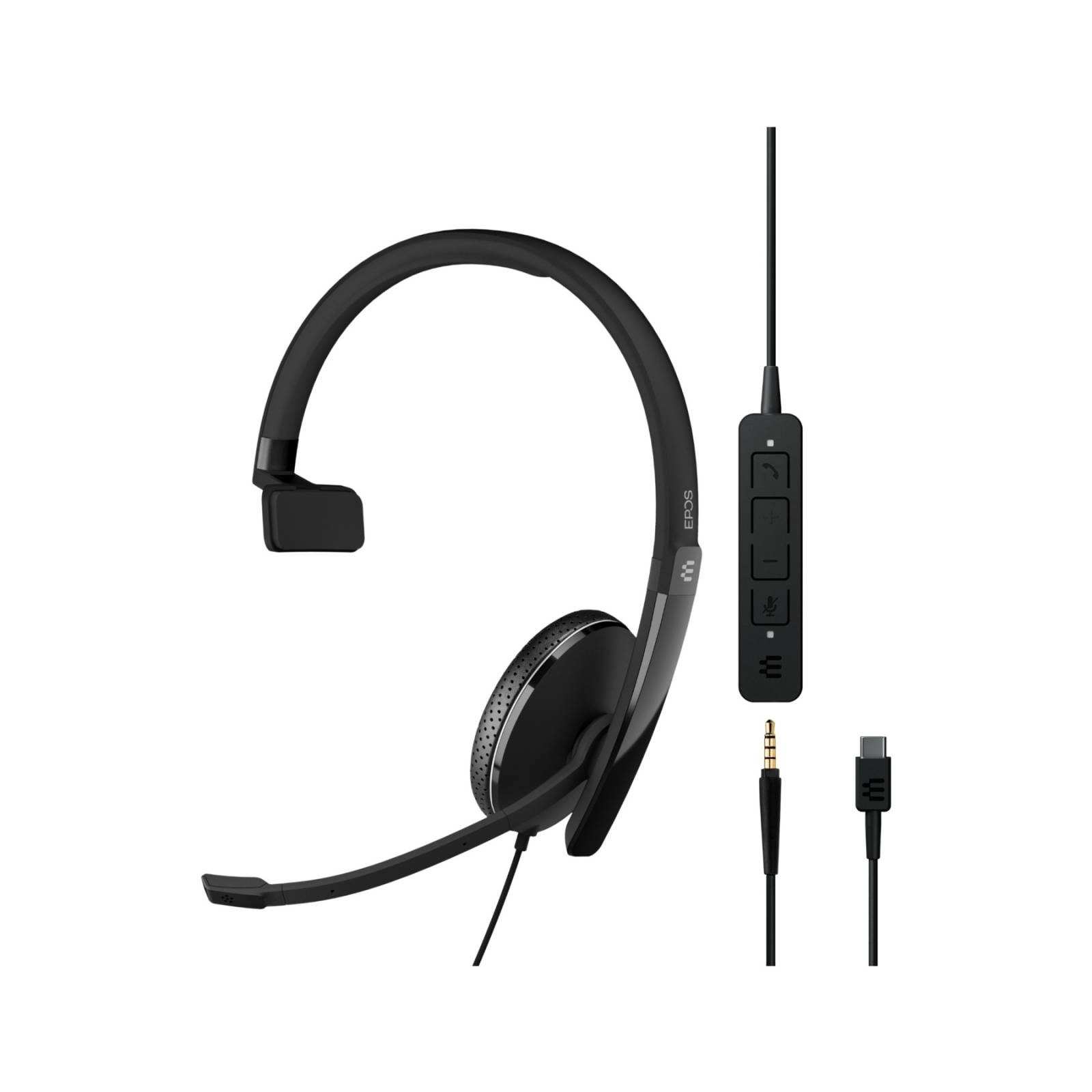 EPOS | Sennheiser ADAPT 135 USB-C II On-Ear Headset – Wired – Black – New - Image 3