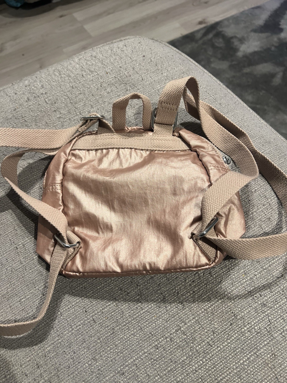 Kipling Mini Backpack Rose Gold With monkey charm - image 5