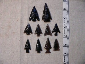 Premium Obsidian Arrowheads from a 40 year old collection
