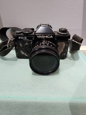 Yashica FX-D Quartz 35mm SLR Film Camera W/ Case  Strap