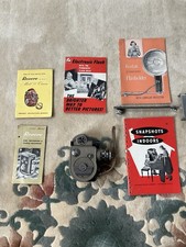Vintage 1954 Revere 8 Model 88 8mm Movie Camera w/ Brochures
