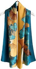 Silk Scarf Mulberry Silk Fashion Scarves Long Lightweight Shawl Wrap  