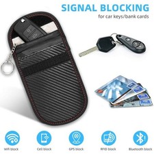 2pcs Auto Schlüssel Keyless Go Schutz RFID Signal Blockieren Tasche Abdeckung