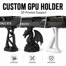 Custom GPU Support Bracket Holder PETG 3D Printed Anti Sag Stand Choose Color