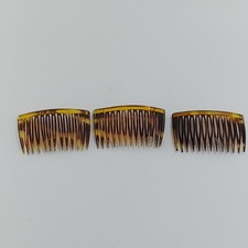 Vintage Goody Side Hair Combs Tortoise 2.5  80  s 90  s USA