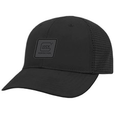 Glock AP96265 Performance Microfiber Perfection Logo Adjustable Cap, OSFA, Black