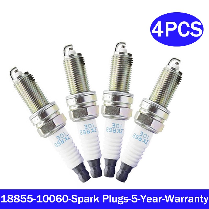 4x For Hyundai Accent 12-18 Accessories Kia Soul 1.6L 18855-10060 Spark Plugs
