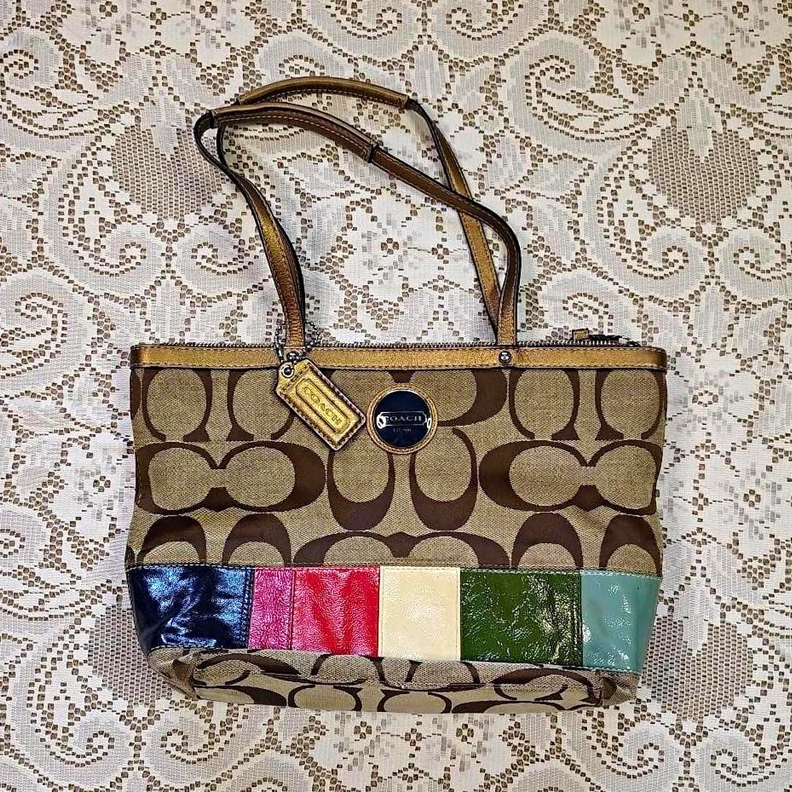 Coach Patchwork Zip Shoulder Bags for Women for sale | eBay