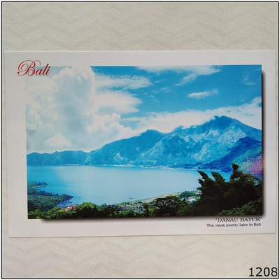 #ad Bali Danau Batur Postcard P1208 AU $4.99
