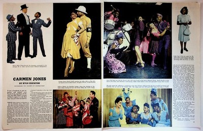 Collier's 1954 Carmen Jones Article PAZO Sergeant's Dog Medicine Magazine Ad