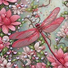 Anuver Dragonfly Diamond Painting Kits for Adults, 12x12 inches, Multicolor