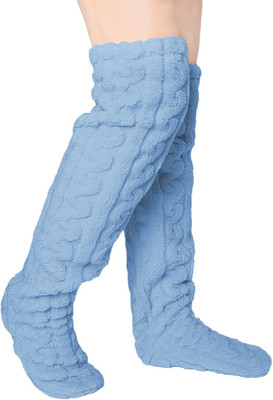 Over the Knee Fuzzy Socks for Women Fuzzy Leg Warmers Long Fuzzy Socks for Wo...