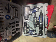 Kobalt Air Tool Kit w/ Blow Molded Case Impact Wrench Ratchet Die Grinder
