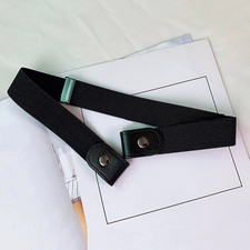 1x Buckle Free Belt For Men Women No Buckle Stretch Elastic Invisible Waist Belt