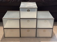 Vintage Lakeland Shoe Storage Boxes, Stackable, Fold Flat For Storage