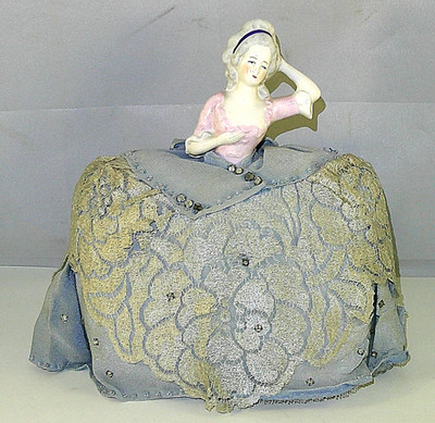 Alte Teepuppe - Half Doll - Nadelkissen