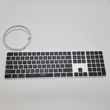 Apple Magic Keyboard with Touch ID - US English - Black Keys MXK83LL/A  READ 