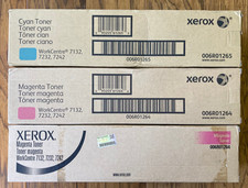 GENUINE Xerox 2 006R01264, 1 006R01265 WorkCentre 7132 7232 7242 Toner New