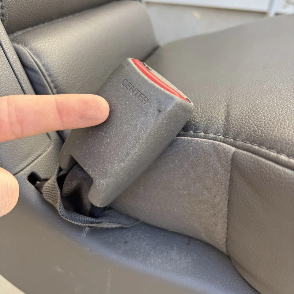 Honda Odyssey 2011-2017 segunda fila asiento de salto medio gris oscuro OEM Foto 3 de 4