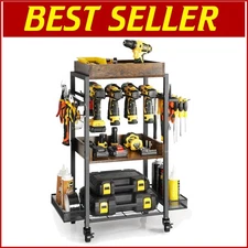 Rolling Power Tool Organizer: Durable Garage Storage on Wheels, 500 lbs Capacity