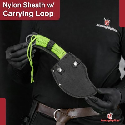 Zombie Killer Skullsplitter Throwing Axe Slasher Hunting Knife W