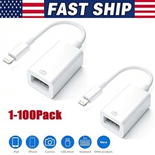 To Camera USB Female OTG Connector Adapter Cable For Apple iPhone iPad iPod lot