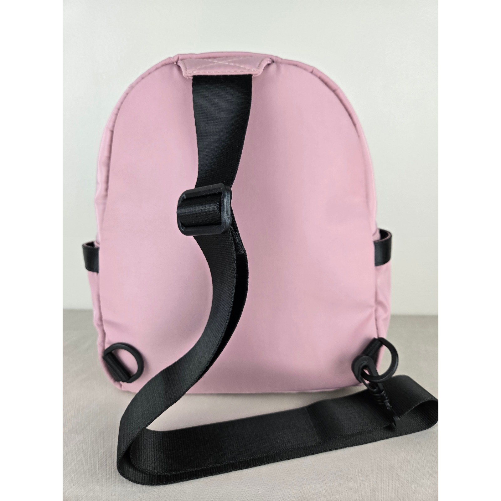 Fabletics Pink Nylon Mini Backpack Sling Bag Adju… - image 3