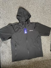 Berghaus Men’s Black 2pc Tracksuit Set Full Zip Hooded Jacket & Trousers L