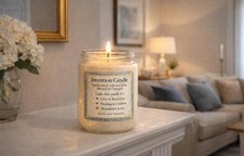 Intention Candle, Blessed, Charged Spiritual Candle for Love, Healing, Abundance