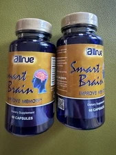 Allnue Smart Brain Improve Memory  supplements 120 Capsules Astra Harpa Ginko