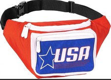 USA American Flag Fanny Pack Crossbody