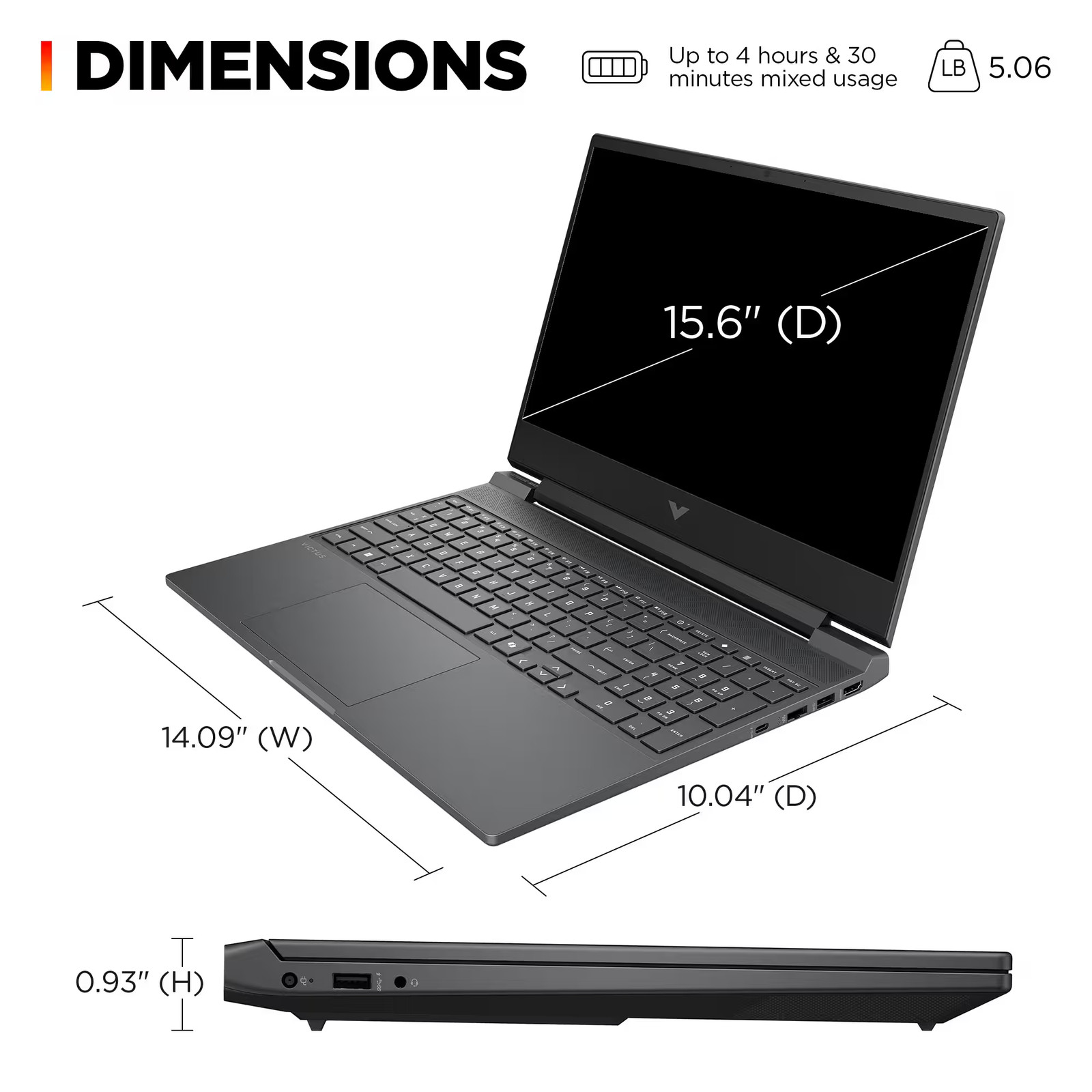 HP Victus 15.6 inch FHD 144Hz Intel Core i5-13420H 4