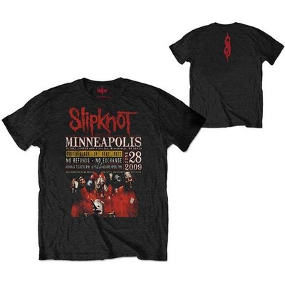 Slipknot Minneapolis '09 T-Shirt Black New