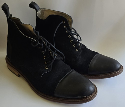 #ad #ad TAFT Troy Boots in Black Leather And Suede Size 11 45 $65.00