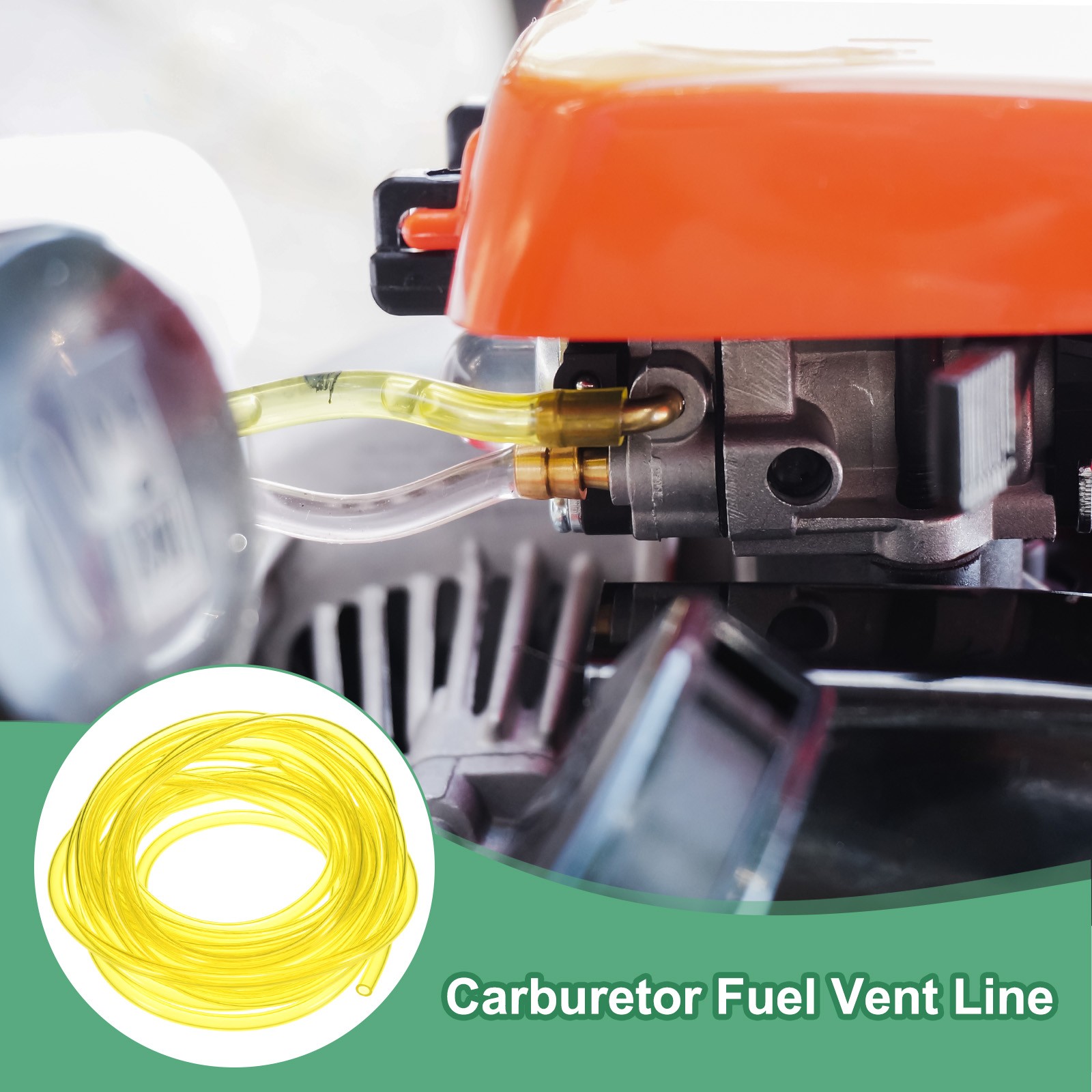Tubing Carburetor Fuel Vent Line 4mmx6mmx4m Polyurethane Gas Oil Tube Yellow