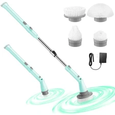 LYSYMO ELECTRIC SPIN SCRUBBER CORDLESS BATHROOM POWER SCRUBBER TEAL