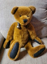 Boyds Bear '90s Bingham 24  Jointed Plush Teddy Bear W/ Collar  Bell Limited Ed