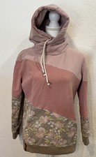 Ampersand Avenue Floral Color Block Hoodie Women's Large