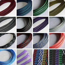 4/8/12mm PP Cotton PET Expandable Braided Sleeving Sheath Cable Wire DIY Modding